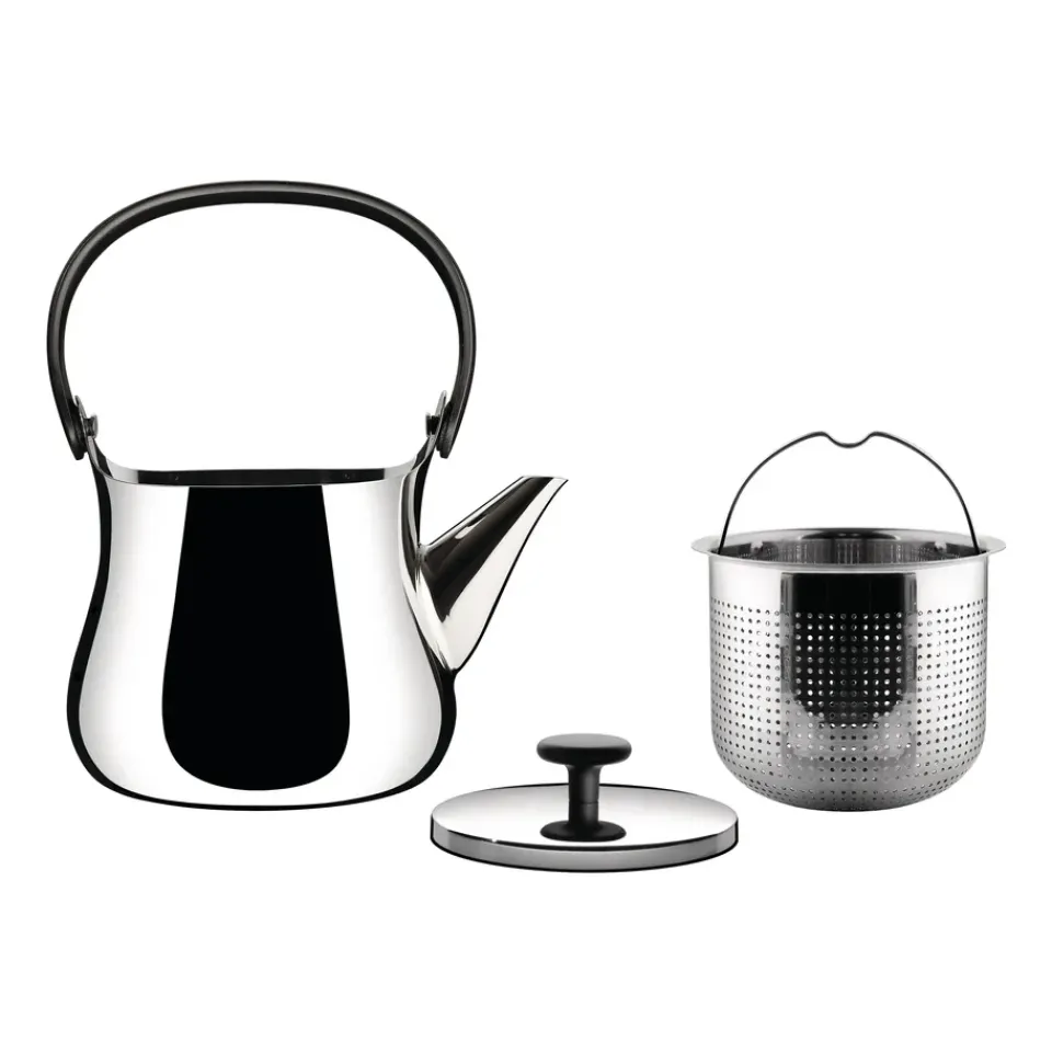 Alessi Cha kettle, Stainless steel Silver-coloured New