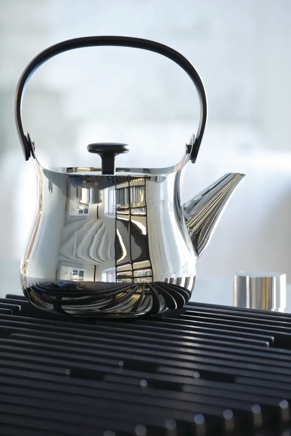 Alessi Cha kettle, Stainless steel Silver-coloured New