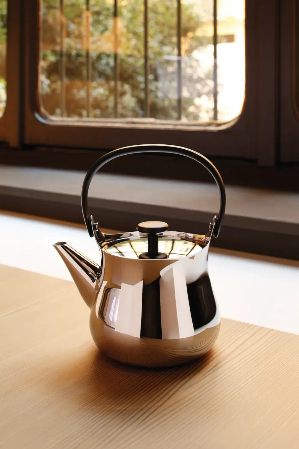 Alessi Cha kettle, Stainless steel Silver-coloured New
