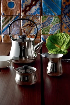 Alessi Cha kettle, Stainless steel Silver-coloured New