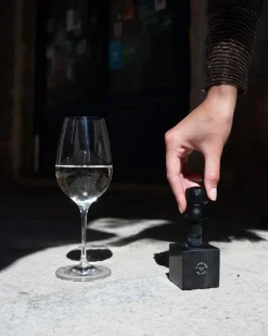 L'Atelier du Vin Champagne cork stopper, marble Black Online