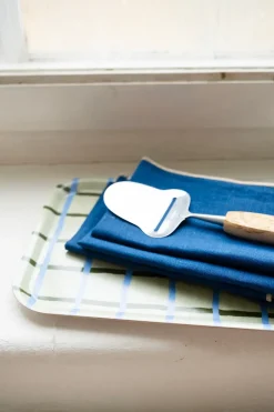 Fine Little Day Checkered tray 20x27 cm, Pistachio GreyBlue Sale