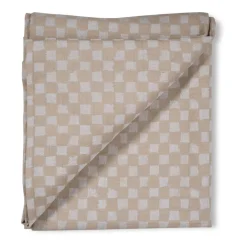 Byon Checki table cloth 150x250 cm, Beige Clearance