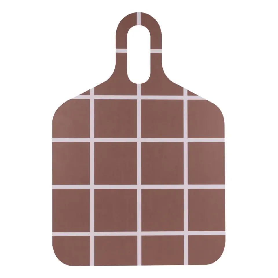 Muurla Checks & Stripes tray 30x44 cm, Brown-beige Multi Hot