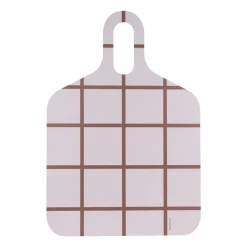 Muurla Checks & Stripes tray 30x44 cm, Brown-beige Multi Hot