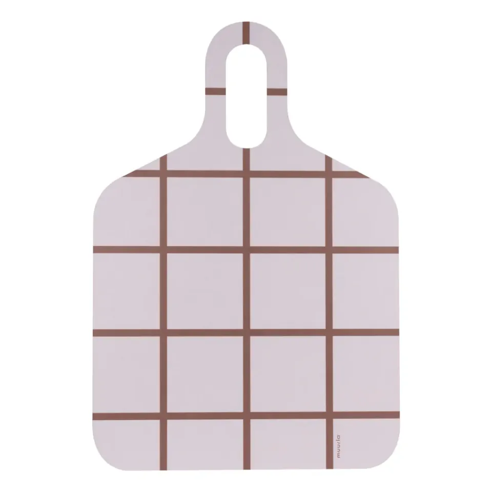 Muurla Checks & Stripes tray 30x44 cm, Brown-beige Multi Hot