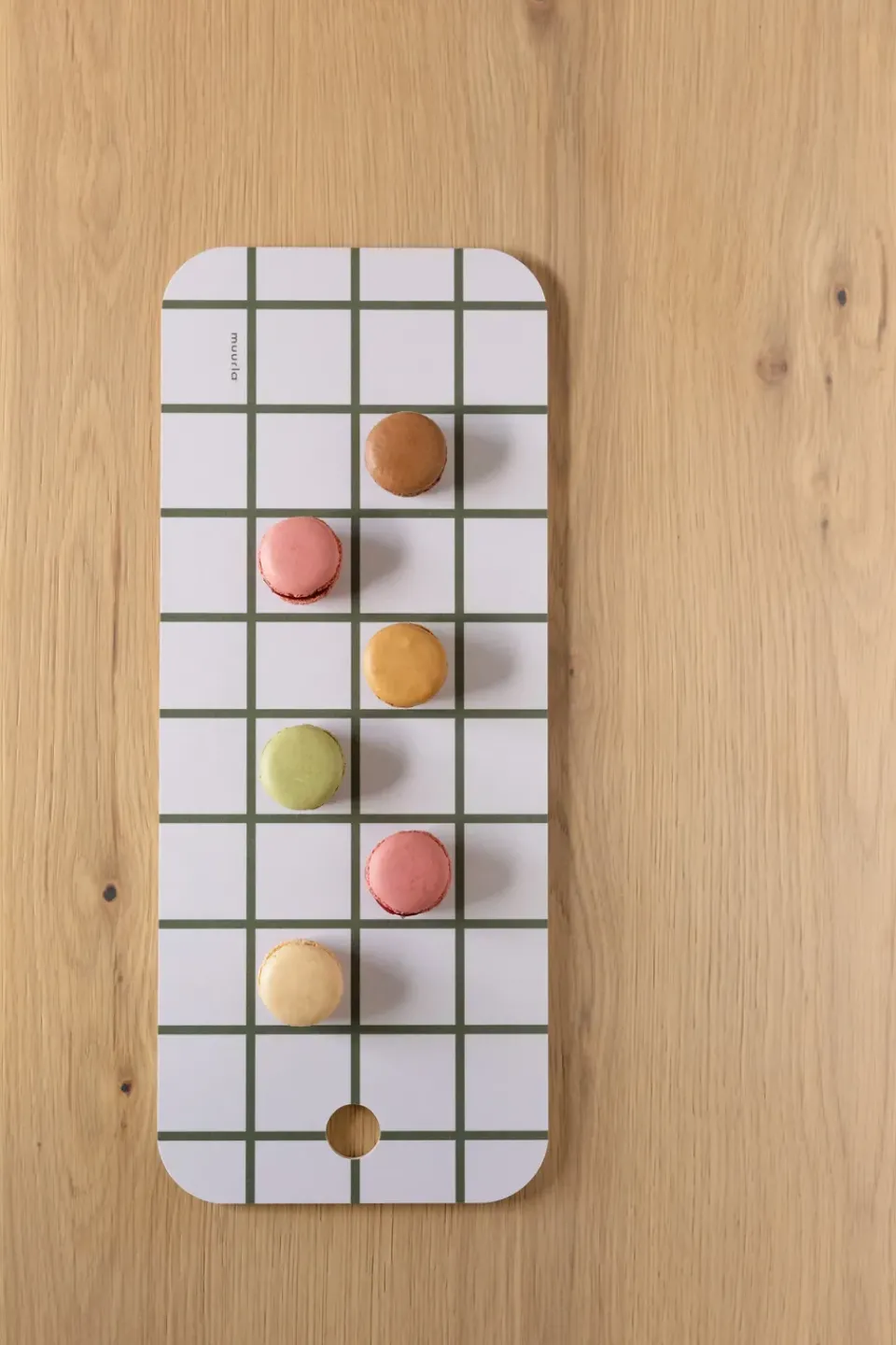 Muurla Checks & Stripes tray 18x44 cm, -beige Green Best