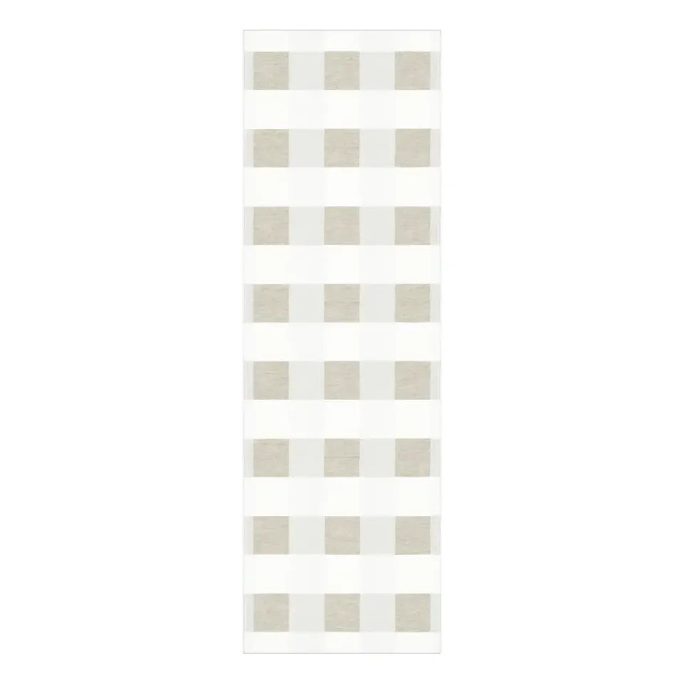 Ekelund Linneväveri Chess runner, 35x110 cm Beige Clearance
