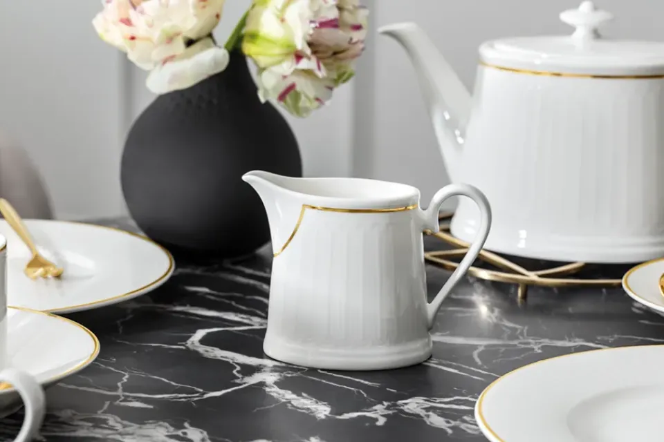Villeroy & Boch Château Septfontaines milk pitcher 25 cl, White-gold WhiteGold-coloured Outlet
