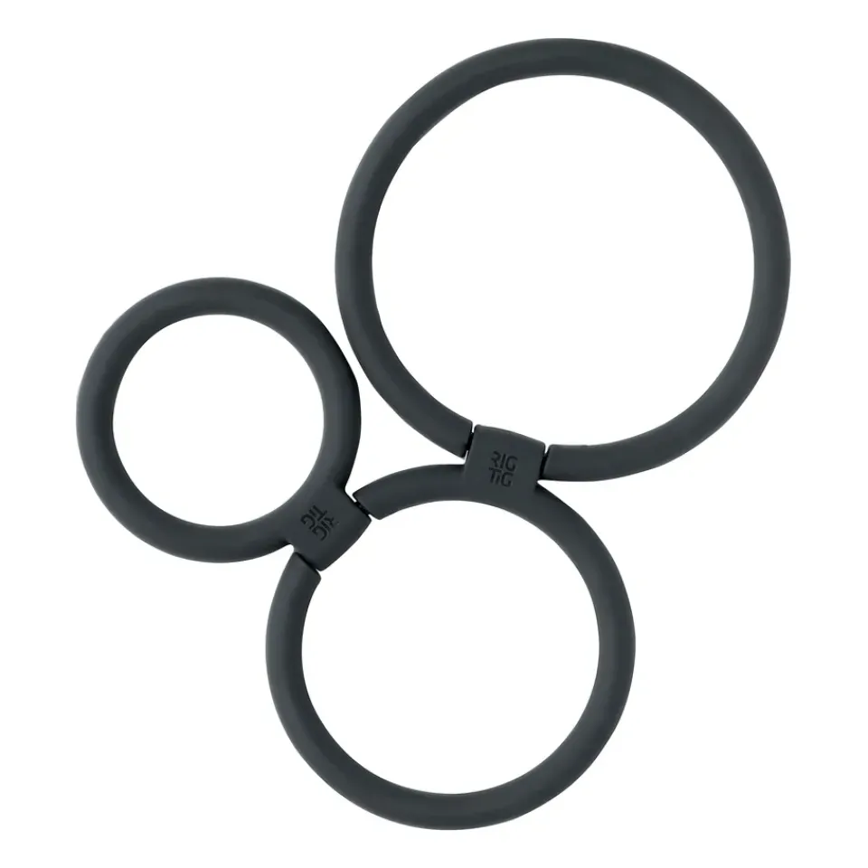 RIG-TIG CIRCLES trivet Ø13 cm, Black