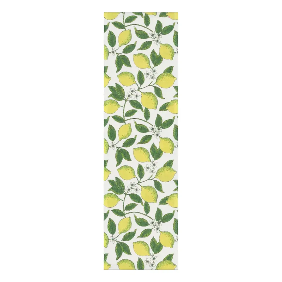 Ekelund Linneväveri Citroner runner, 35x120 cm Yellow Best