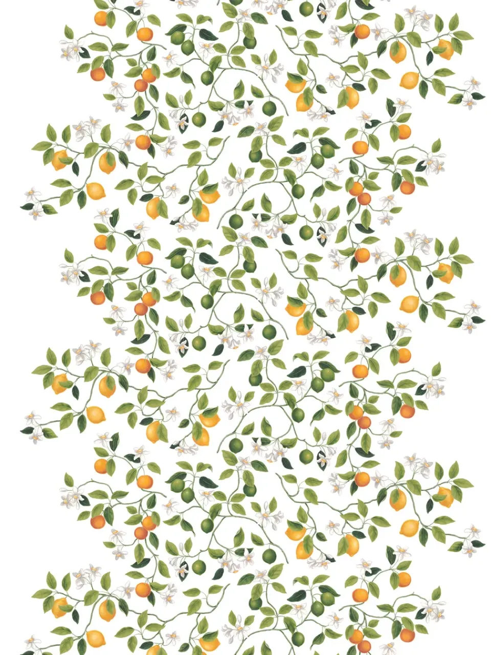 Arvidssons Textil Citrusträdet oilcloth, Green-green WhiteGreen Discount