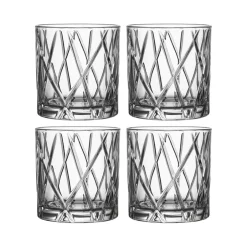 Orrefors City Double Old Fashioned glas 4-pack, 34 cl Transparent Outlet