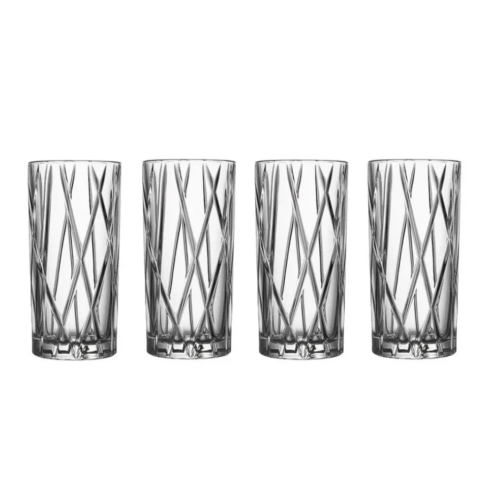 Orrefors City High Ball glass 4-pack, 35 cl Transparent Outlet