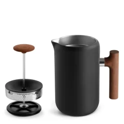 Fellow Clara French press, Walnut BlackBrown