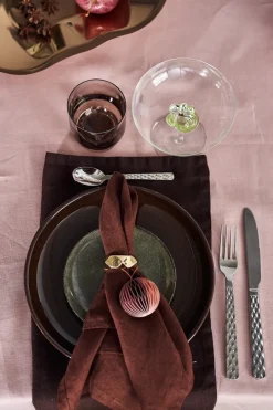 Scandi Living Clean linen table cloth 145x350 cm , Dusty Rose Pink Hot