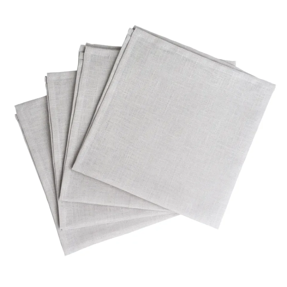 Scandi Living Clean serviettes 45 x 45 cm 4-pack, icy Grey