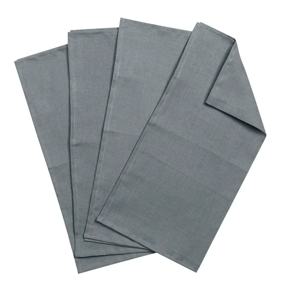 Scandi Living Clean serviettes 45 x 45 cm 4-pack, smokey Blue Sale