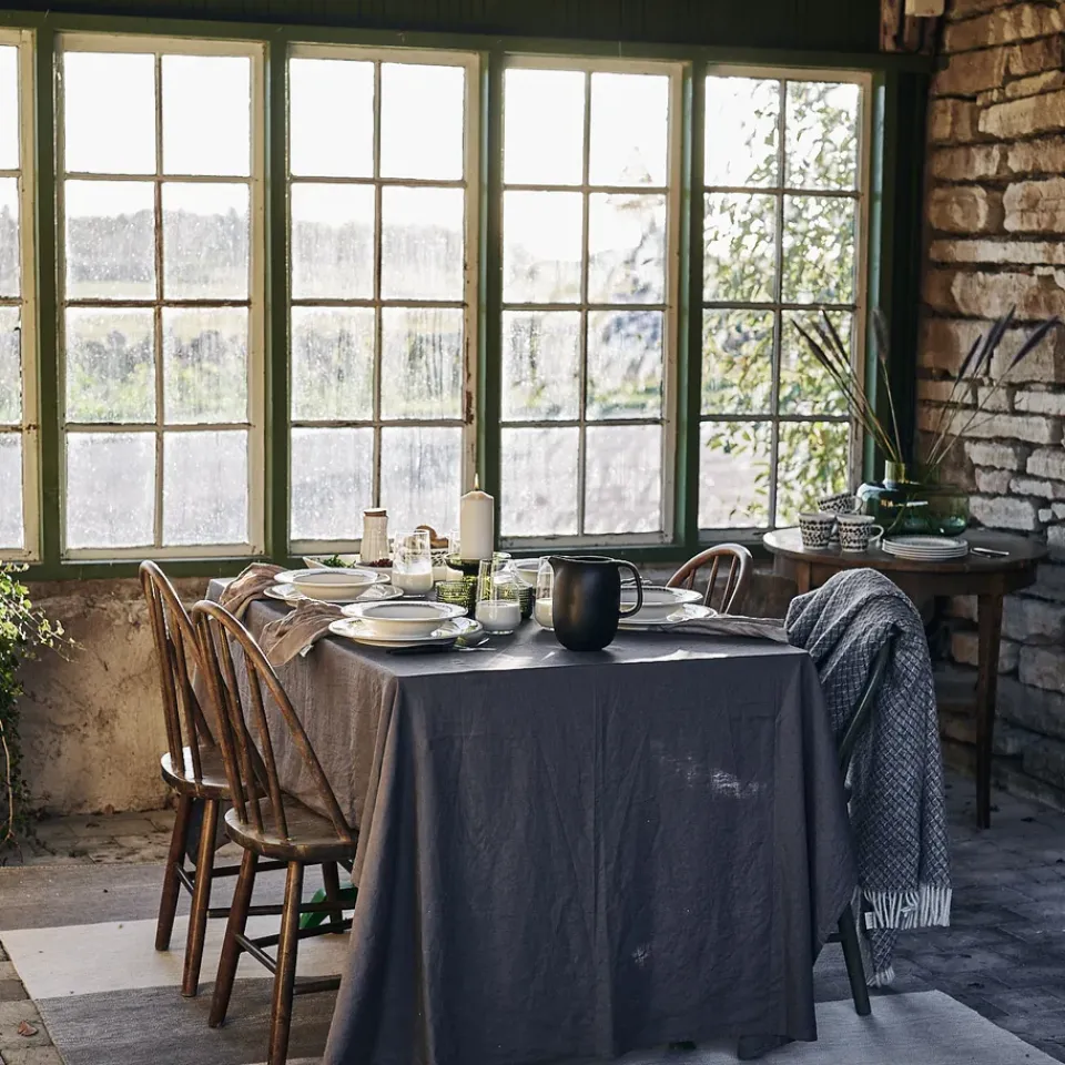 Scandi Living Clean tablecloth 145 x 250 cm, charcoal Grey Sale
