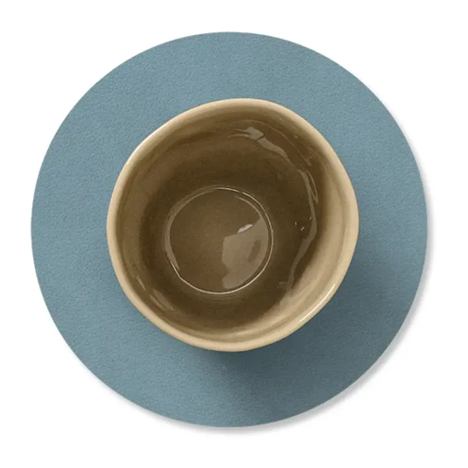 LIND DNA Cloud coaster reversible circle 1 pcs, lightblue-light grey BlueGrey Hot