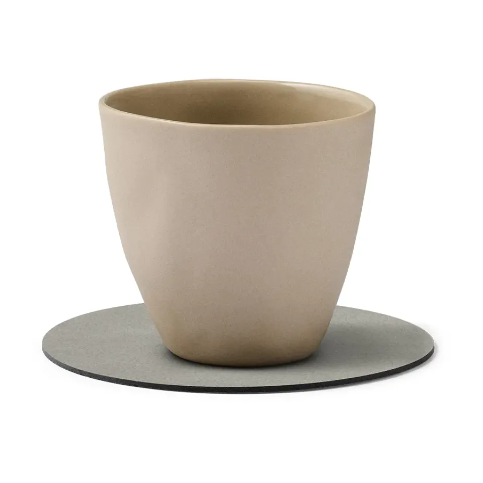 LIND DNA Cloud coaster reversible circle 1 pcs, lightblue-light grey BlueGrey Hot
