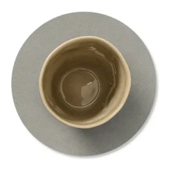 LIND DNA Cloud coaster reversible circle 1 pcs, lightblue-light grey BlueGrey Hot