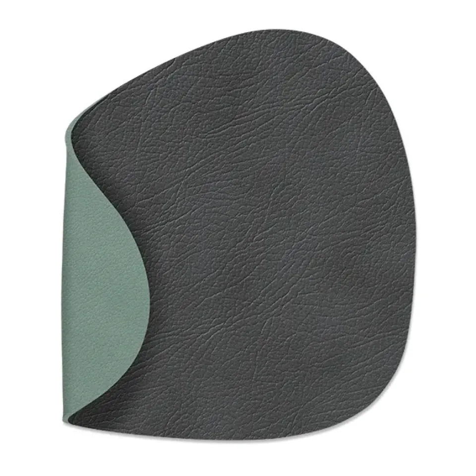 LIND DNA Cloud-Nupo coaster reversible curve 1 pcs, anthracite-pastel green GreyGreen