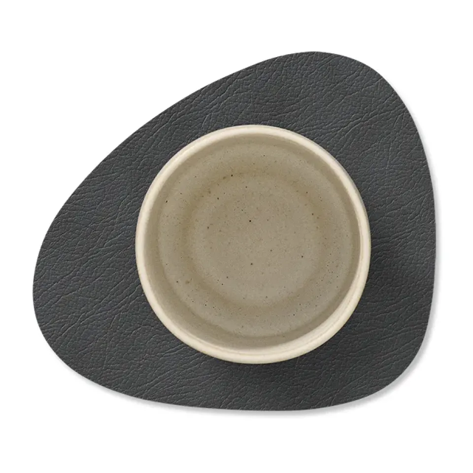 LIND DNA Cloud-Nupo coaster reversible curve 1 pcs, anthracite-pastel green GreyGreen