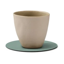LIND DNA Cloud-Nupo coaster reversible circle 1 pcs, anthracite-pastel green GreyGreen Online