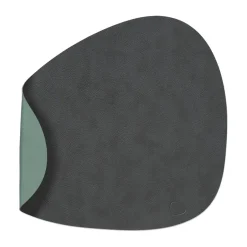 LIND DNA Cloud-Nupo placemat reversible curve L 1 pcs, anthracite-pastel green GreyGreen