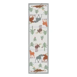 Ekelund Linneväveri Clumsy moose runner, 35x120 cm Multi Sale