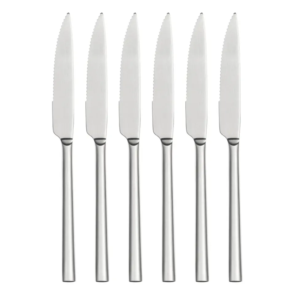 Scandi Living Coast grill knife 6-pack, Stainless steel Silver-coloured Best
