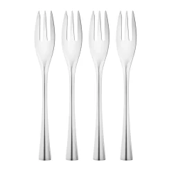 Georg Jensen Cobra cake fork 4-pack, Stainless steel Silver-coloured