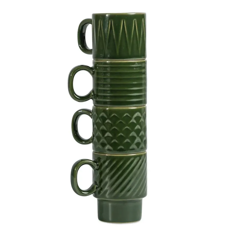 Sagaform Coffee & More espresso cup 4-pack, Green New