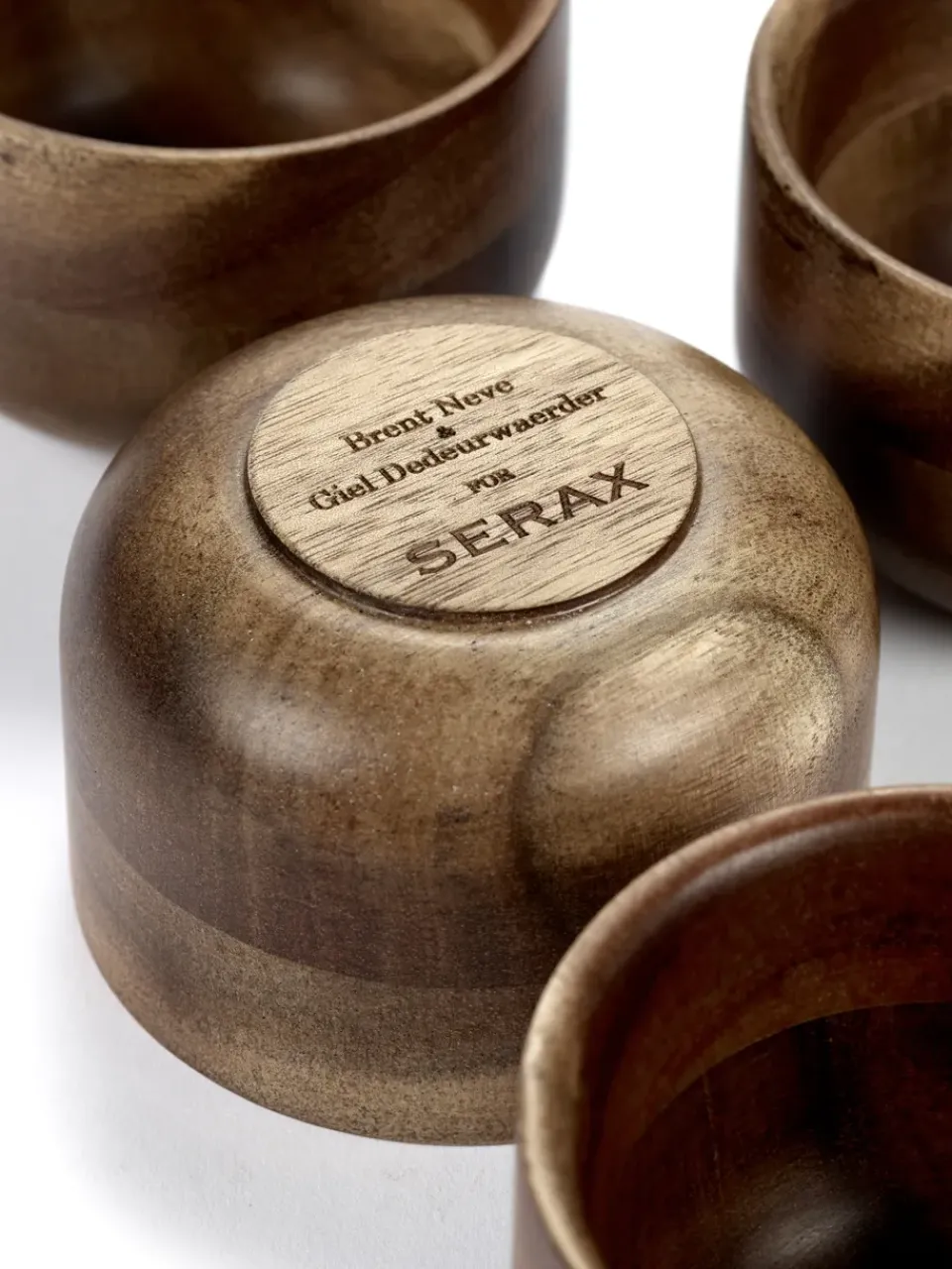Serax Collage teacup wooden 15 cl, Natural Brown Hot