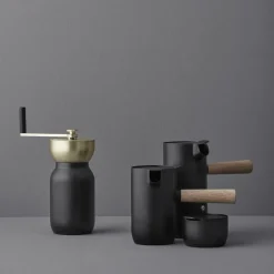 Stelton Collar espresso maker, Black Hot