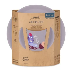 Koziol Connect children's dinnerware 3 pieces, Trucks Purple Sale