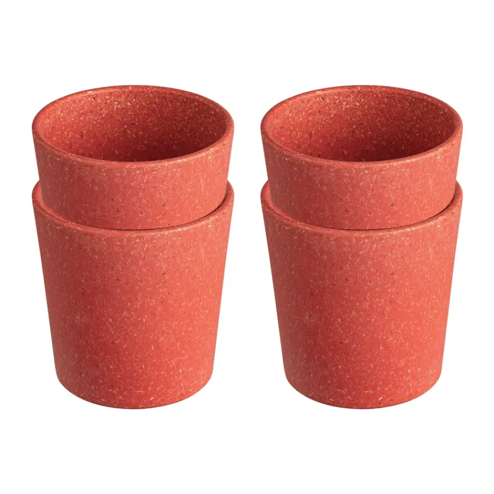 Koziol Connect cup S 19 cl 4-pack, Natural coral Pink Outlet