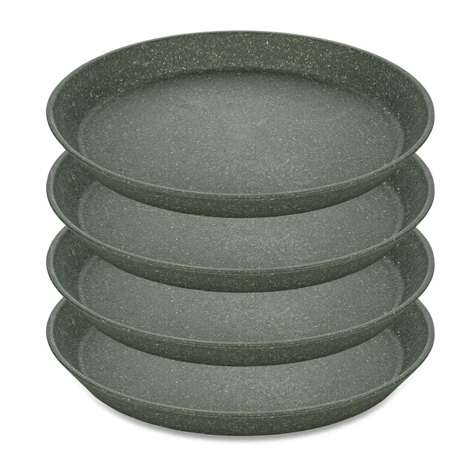 Koziol Connect small plate Ø20.5 cm 4-pack, Natural ash Grey Clearance