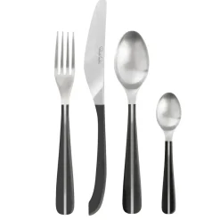 Robert Welch Contour cutlery 24 pieces, black Silver-coloured Best