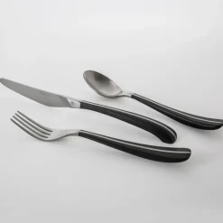 Robert Welch Contour cutlery 24 pieces, black Silver-coloured Best