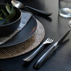 Robert Welch Contour fork, black Silver-coloured New