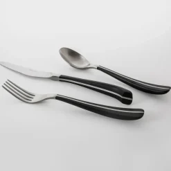 Robert Welch Contour knife, black Silver-coloured