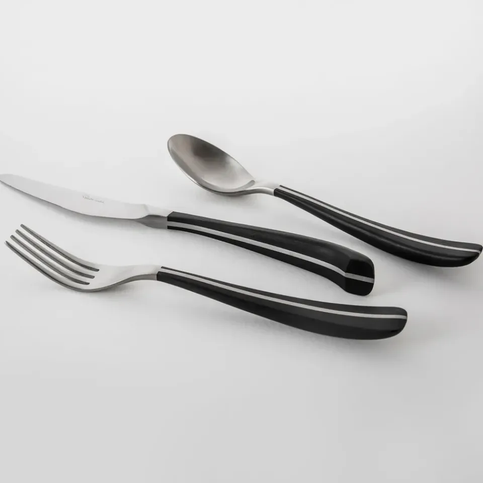 Robert Welch Contour knife, black Silver-coloured
