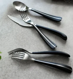 Robert Welch Contour spoon, black Silver-coloured Sale