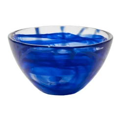 Kosta Boda Contrast bowl 160 mm, - Blue Hot