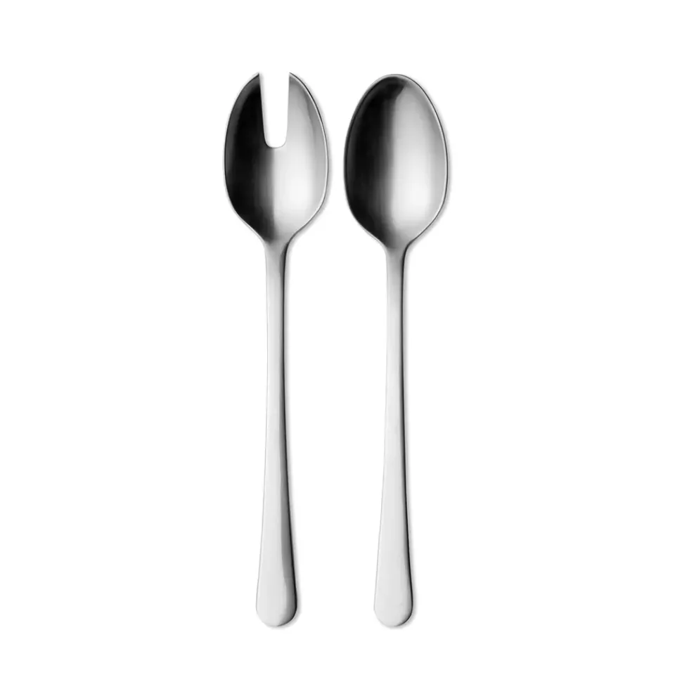 Georg Jensen Copenhagen matte serving set, 2 pieces Silver-coloured Discount