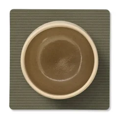 LIND DNA Corduroy coaster square, Army Green Clearance