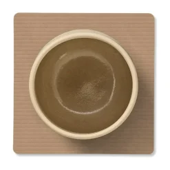 LIND DNA Corduroy coaster square, Nougat Brown Discount