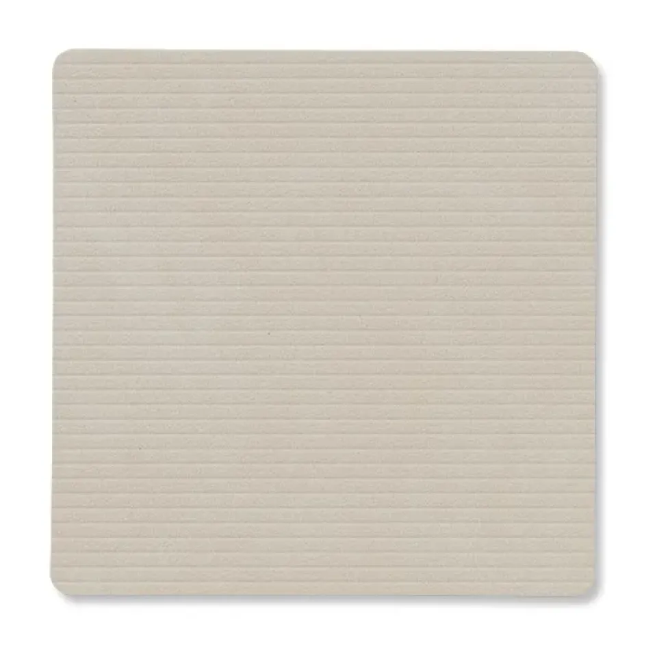 LIND DNA Corduroy coaster square, Oyster White Grey New